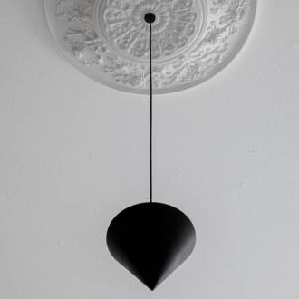 Moonbloom LED hanglamp 1-lamp Ø40cm 3.000K matzwart, wit