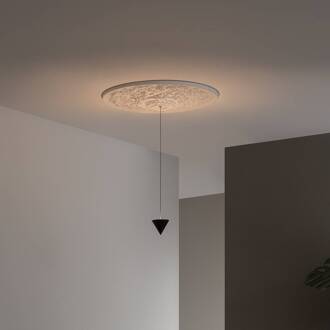 Moonbloom LED hanglamp 1-lamp Ø75cm 2.700K matzwart, wit