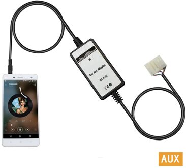 Moonet Auto adapter mp3 AUXiliary 3.5mm voor iphone voor Honda Accord Civic Odyssey Fit AUX kabel Car audio adapter QX093