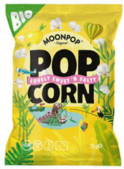 Moonpop - Popcorn Sweet Salty Bio 60 Gram 16 Stuks