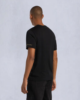 Moose Knuckles Augustine tee gold - maat XS Zwart