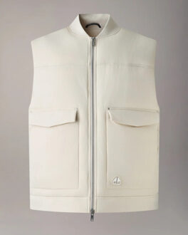 Moose Knuckles Brixton bodywarmer alabaster - maat M Beige