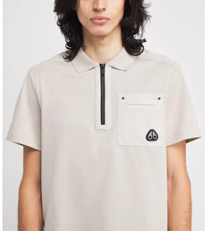 Moose Knuckles Dalon polo alabaster - maat L Beige