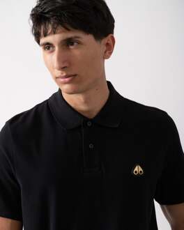 Moose Knuckles Everett Gold Heren Polo Shirt - maat Zwart