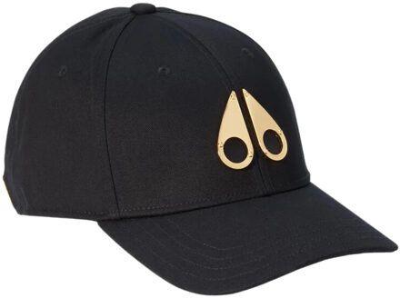 Moose Knuckles Gold logo icon cap Zwart - One size