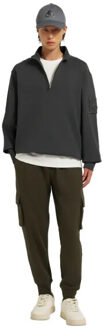 Moose Knuckles Hartsfield half zip cement Grijs - S