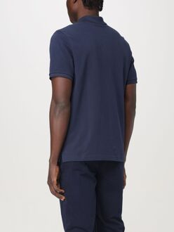 Moose Knuckles Korte Mouwen Polo Shirt Navy