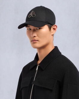 Moose Knuckles Logo icon cap nickel logo Zwart - One size