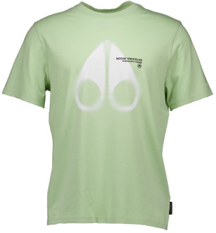 Moose Knuckles Maurice t-shirts mint groen Moose Knuckles , Green , Heren - Xl,L,M,S,Xs