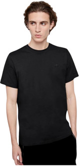 Moose Knuckles Satellite T-Shirt met Losse Pasvorm Moose Knuckles , Black , Heren - L,M