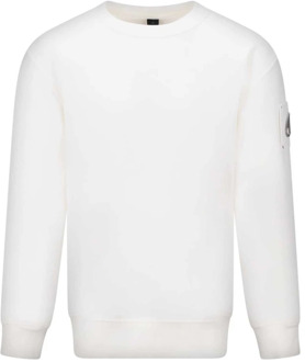 Moose Knuckles Stijlvolle Crewneck Sweatshirt Moose Knuckles , White , Heren - 2XL