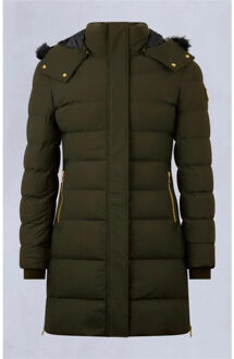 Moose Knuckles Women watershed 3 gold parka dark - maat L Groen