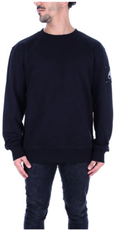 Moose Knuckles Zwarte Sweaters met Zijlogo Moose Knuckles , Black , Heren - XL