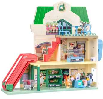 Moose Toys Bluey Mini Figure Playset Bluey Let's Play Chef Supermarket
