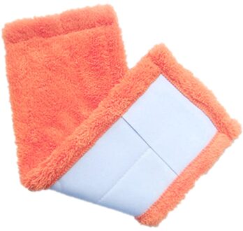 Mop Head Home Cleaning Pad Coral Velet Refill Huishoudelijke Stof Vervanging Mop Doek Microfiber Wasbare Mops Hoofd 40*12cm Oranje