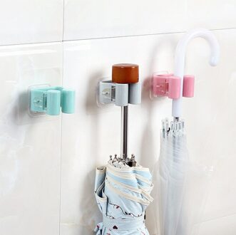 Mop Houder Rack Muur Gemonteerde Type Organizer Diversen Borstel Bezem Paraplu Hanger Haak Rekken Badkamer Keuken Tool
