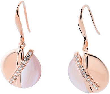 'Moragene' Dames 925 Sterling Zilveren Oorbellen - Roze ZO-7506/RG Rosé