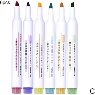 Morandi Kleur Markeerstift Set Marker School Kantoorbenodigdheden Pen Grote Ca Briefpapier Fluorescerende Tekening Schetsen Kawaii Ma Y1U1 kleuren