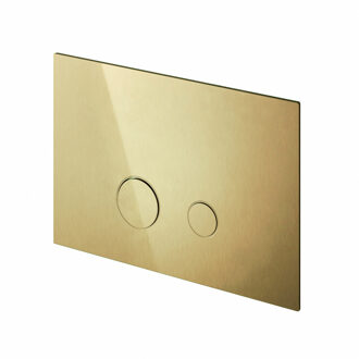 &MORE Bedieningspaneel geschikt voor Geberit UP320 Geborsteld Messing PVD (BAR320BBP)