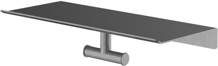 &More Dubbele handdoek haak voor Planchet serie Geborsteld gunmetal PVD
