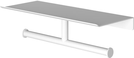 &More Dubbele rolhouder voor Planchet serie Mat wit
