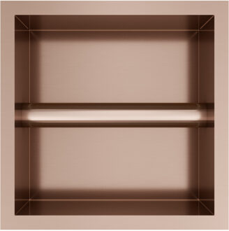 &MORE Inbouw nis & borstelgarnituur 90x16x12,6cm Geborsteld Koper PVD