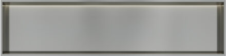 &MORE Inbouwnis 30x120x10cm met LED IP44 RVS 316