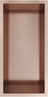 &MORE Inbouwnis 30x15x10cm Geborsteld Koper PVD