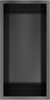 &MORE Inbouwnis 30x15x10cm Geborsteld Zwart PVD