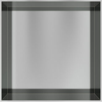 &MORE Inbouwnis 30x30x10cm frameless RVS 316