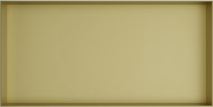 &MORE Inbouwnis 30x60x10cm frameless Geborsteld Messing PVD