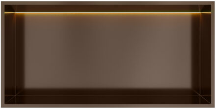 &MORE Inbouwnis 30x60x10cm met LED IP44 Tuscan Bronze