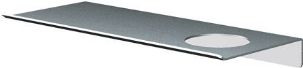 &More Planchet 30 cm inclusief bevestigings rails met 1 uitsparing voor een zeepdispenser of beker RVS 316