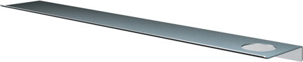 &More Planchet 80 cm inclusief bevestigings rails met 1 uitsparing voor een zeepdispenser of beker RVS 316