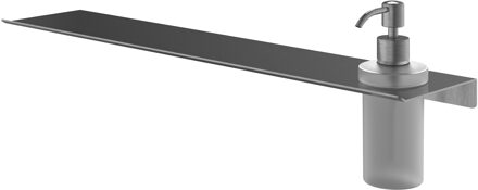 &More Zeepdispenser glass voor Planchet serie Geborsteld gunmetal PVD