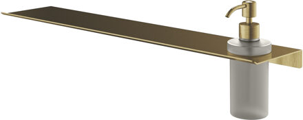 &More Zeepdispenser glass voor Planchet serie Geborsteld messing PVD