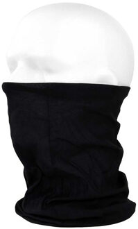 Morf sjaal zwart voor motorrijders - Hals mond neus bandana / doek - Anti stof wrap voor gezicht