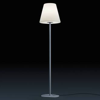 MORIS decoratieve buitenvloerlamp, 150 cm Zilvergrijs, wit