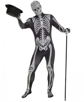 Morphsuit Day Of The Dead Skelet Multikleur - Print