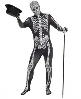 Morphsuit Day Of The Dead Skelet Multikleur - Print