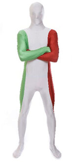 Morphsuits Originele morphsuit Italiaanse vlag L (160-175 cm)