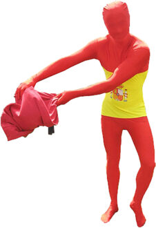 Morphsuits Originele morphsuit vlag van Spanje M (145-160 cm) - Carnavalskostuums Multikleur