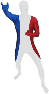 Morphsuits Zentai pak Franse vlag Multi
