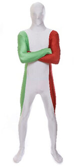 Morphsuits Zentai pak met de Italiaanse vlag