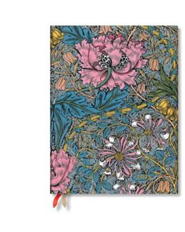 Morris Pink Honeysuckle (William Morris) Ultra 12-Month Vertical Hardback Dayplanner 2025 - Paperblanks
