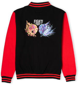 Mortal Kombat Fight Unisex Varsity Jacket - Zwart/Rood - S Wit