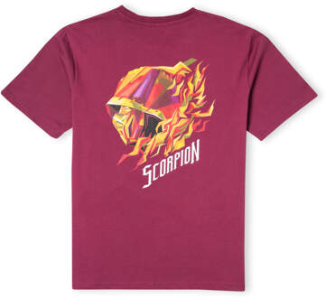 Mortal Kombat Scorpion Unisex T-Shirt - Bordeaux - L Wijnrood