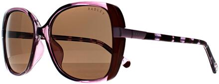 Morwenna 161 kristal paars bruin bruine zonnebril