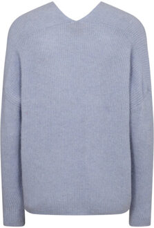 Mos Mosh 153900 245 mosmosh mm thora v-neck knit eventide - maat S Roze