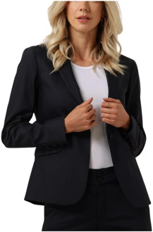 Mos Mosh Blake blazer met klepzakken Donkerblauw - 36